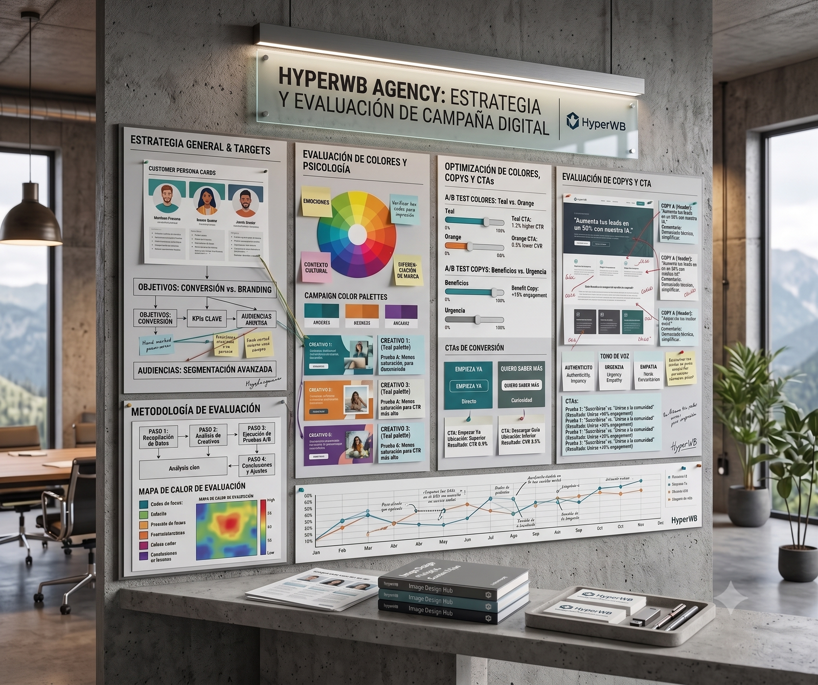 Diseño visual profesional para HyperWB